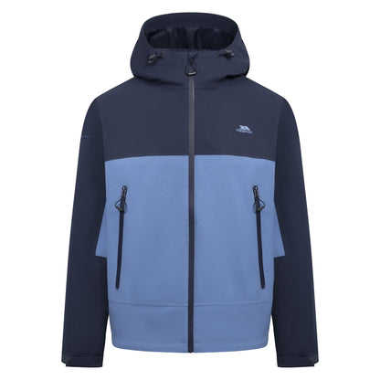 Navy - Front - Trespass Mens Ewen Waterproof Jacket