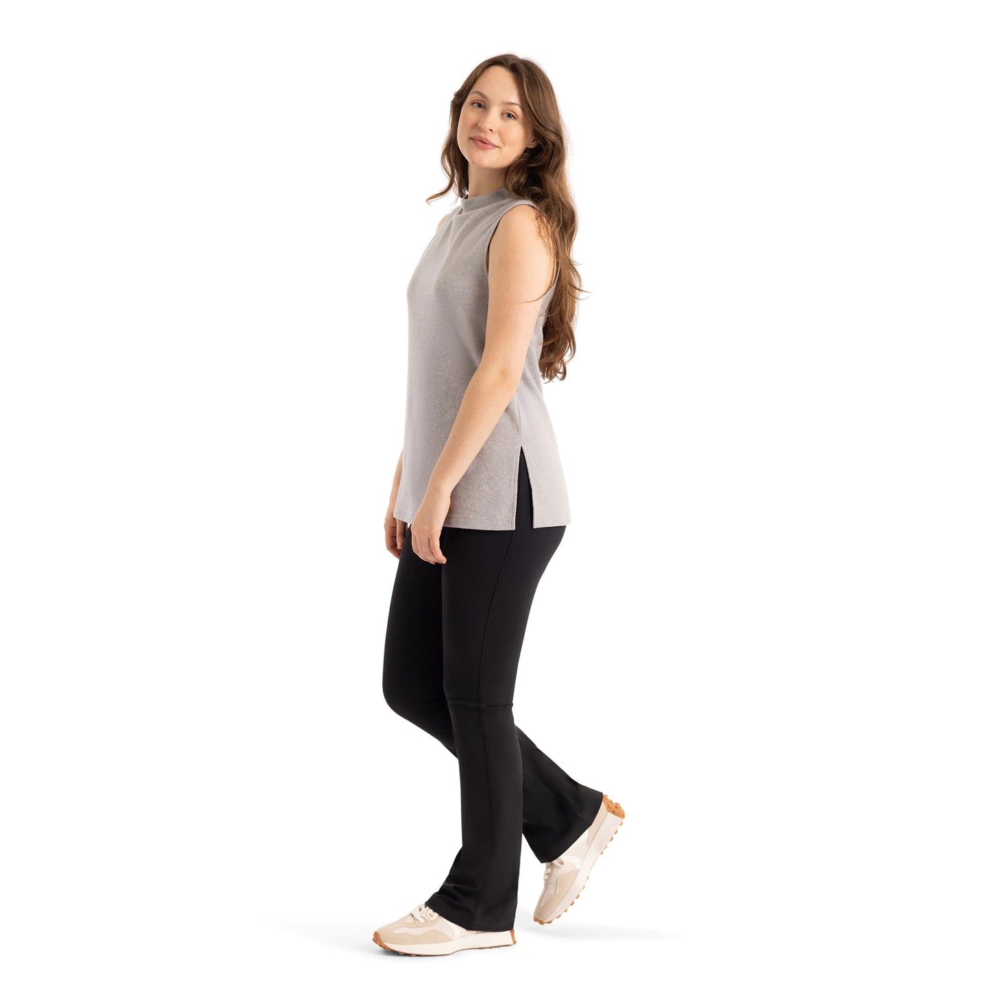 Light Grey Marl - Side - Trespass Womens-Ladies Liora Sleeveless Casual Top