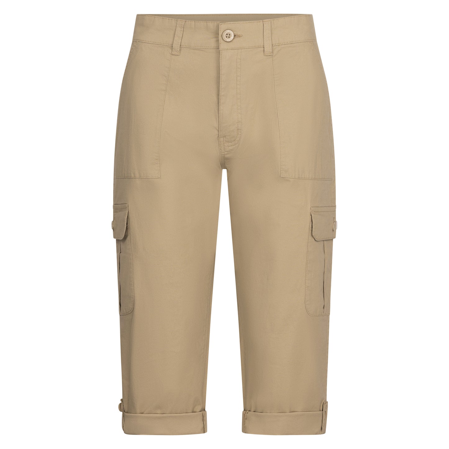 Oat - Front - Trespass Womens-Ladies Trina Casual Capri Trousers
