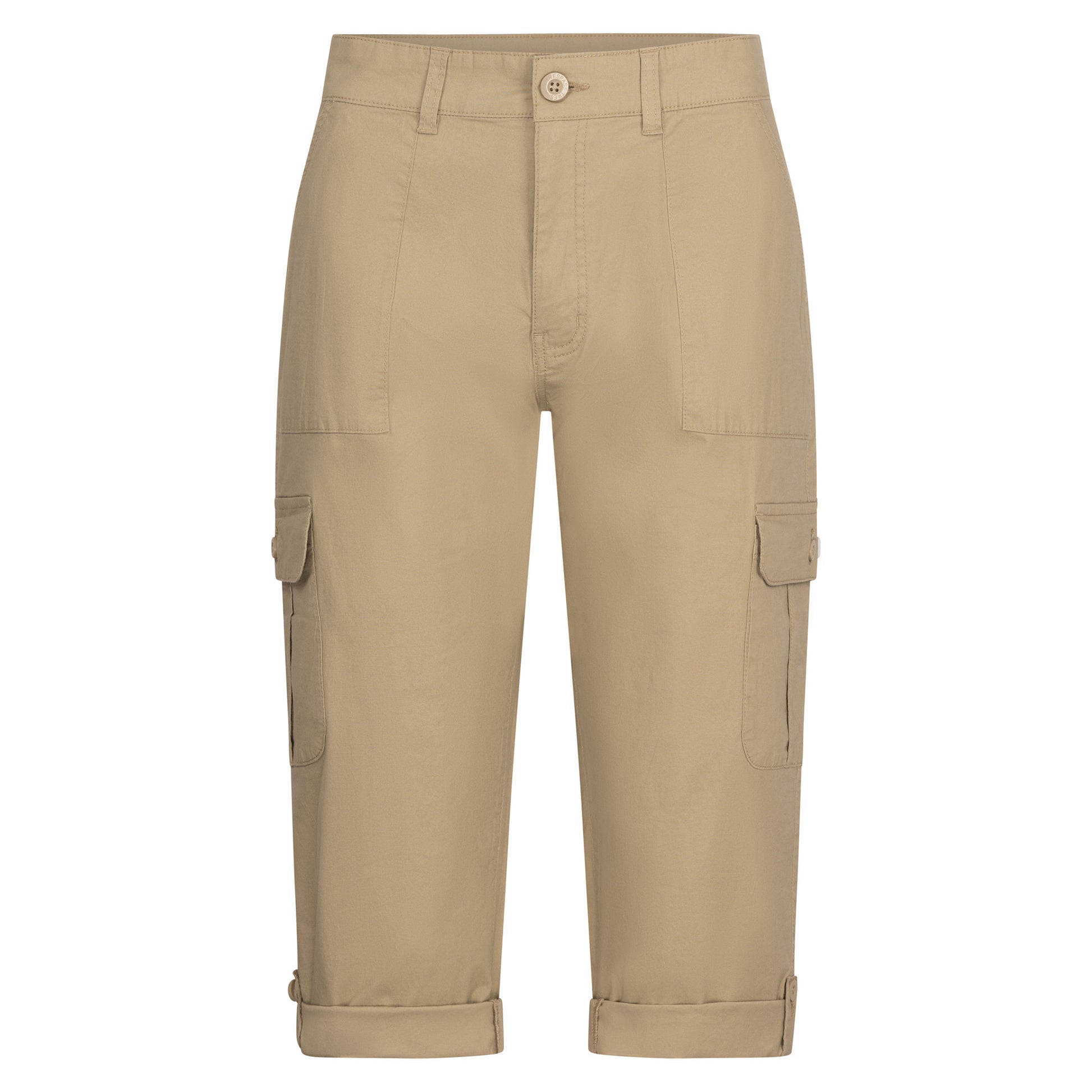 Oat - Front - Trespass Womens-Ladies Trina Casual Capri Trousers
