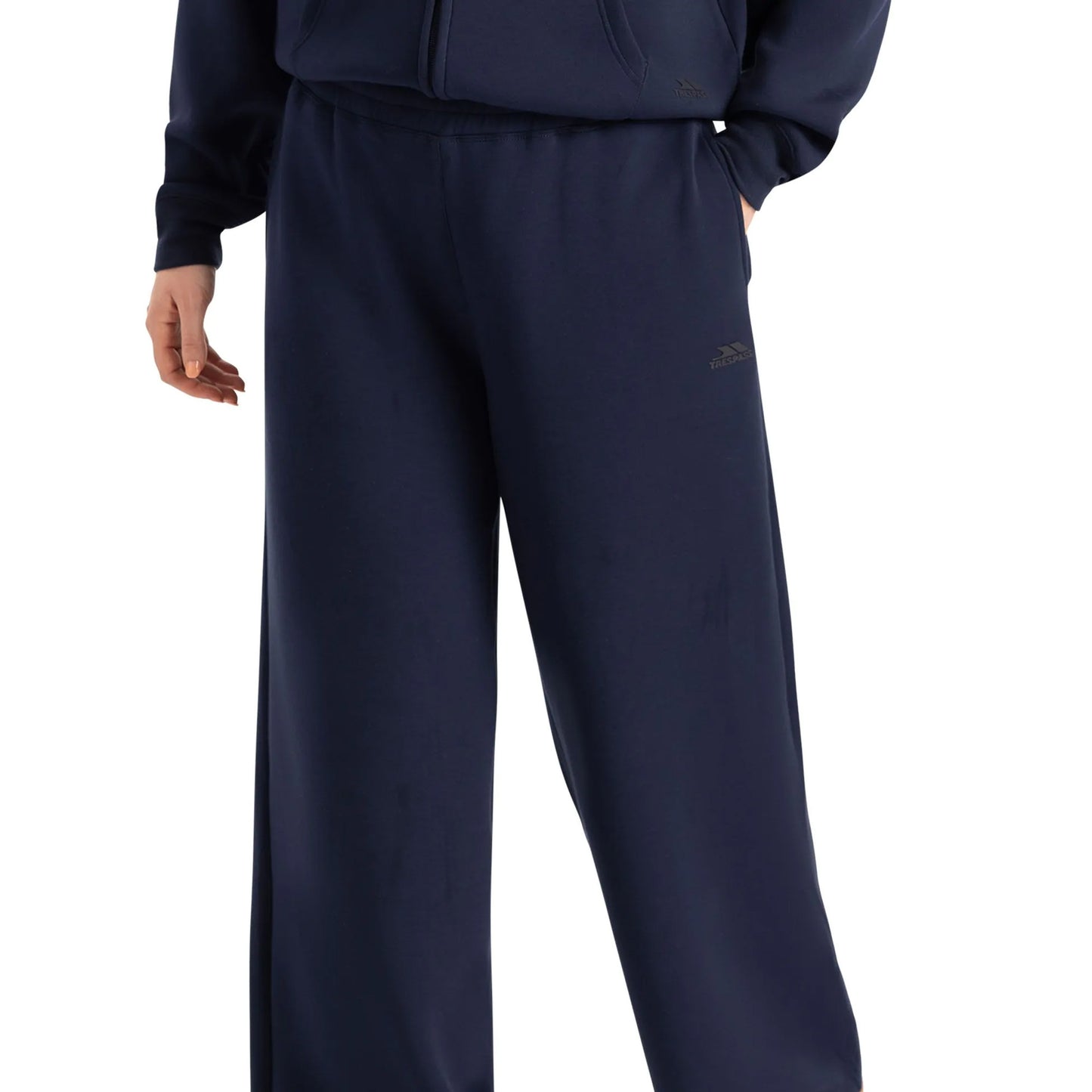 Navy - Side - Trespass Womens-Ladies Sollas Jogging Bottoms