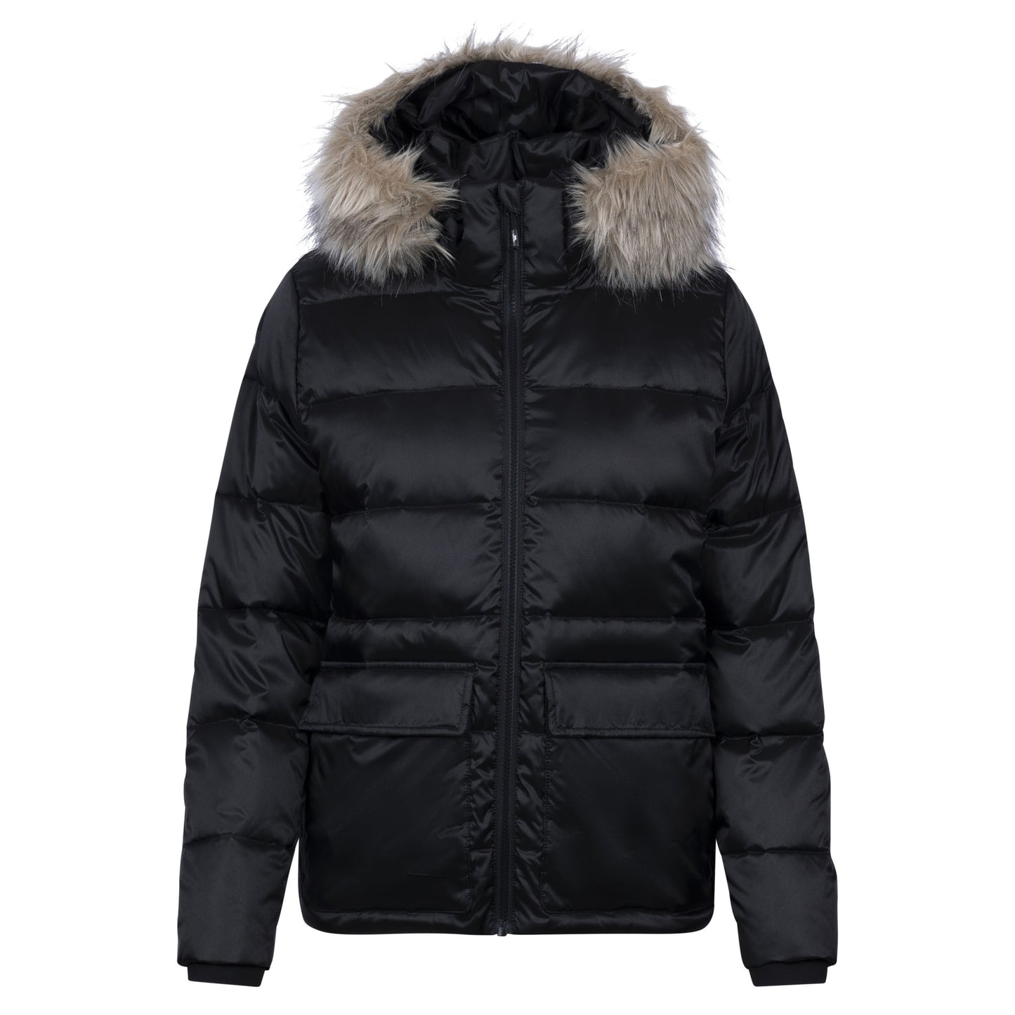 Black - Front - Trespass Womens-Ladies Loot Down Jacket