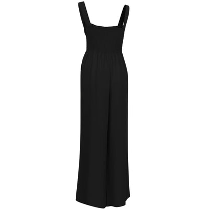 Black - Back - Trespass Womens-Ladies Cove Full Length Sleeveless Casual Jumpsuit