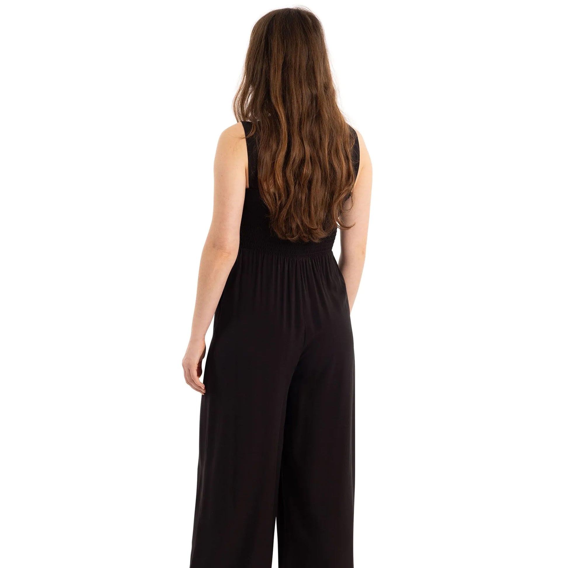 Black - Lifestyle - Trespass Womens-Ladies Cove Full Length Sleeveless Casual Jumpsuit