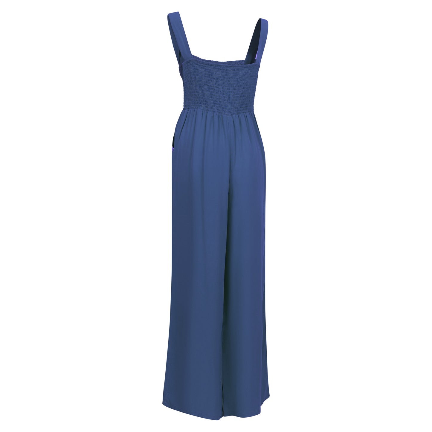 Coastal Blue - Back - Trespass Womens-Ladies Cove Full Length Sleeveless Casual Jumpsuit