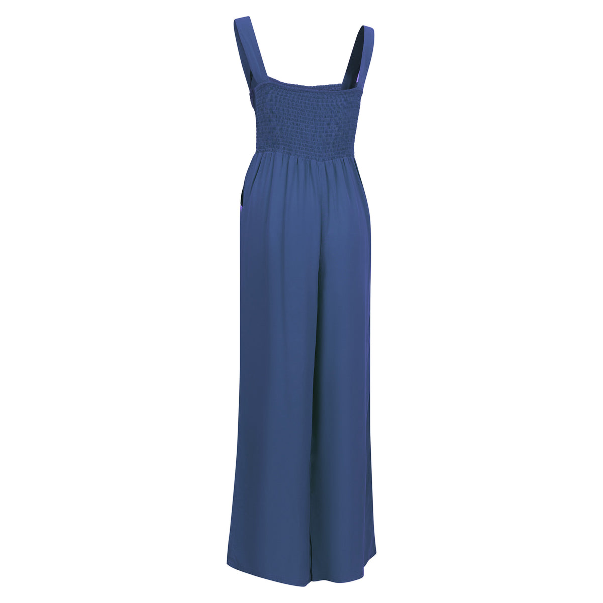 Coastal Blue - Back - Trespass Womens-Ladies Cove Full Length Sleeveless Casual Jumpsuit