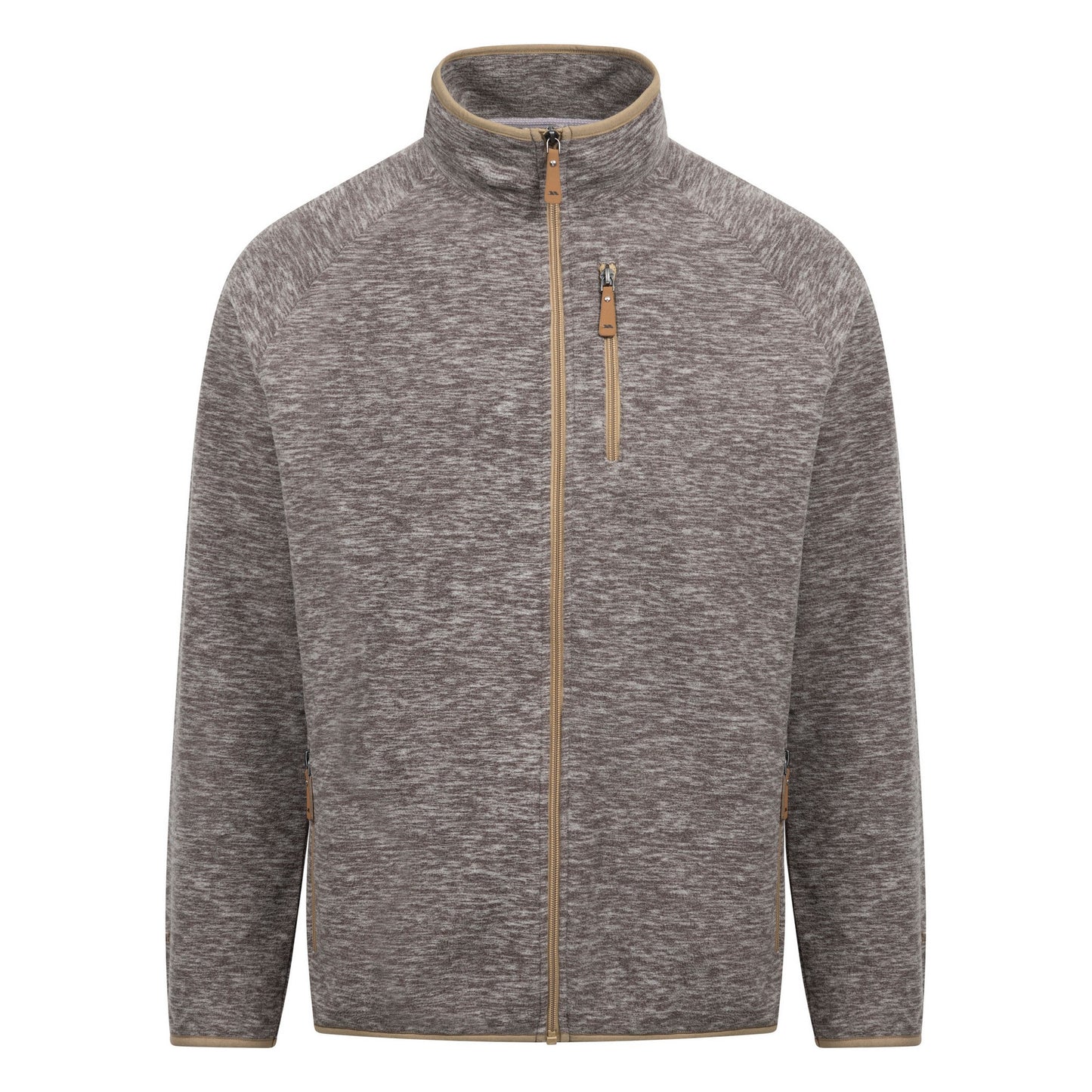 Grey Marl - Front - Trespass Mens Mitchie AT100 Fleece Jacket