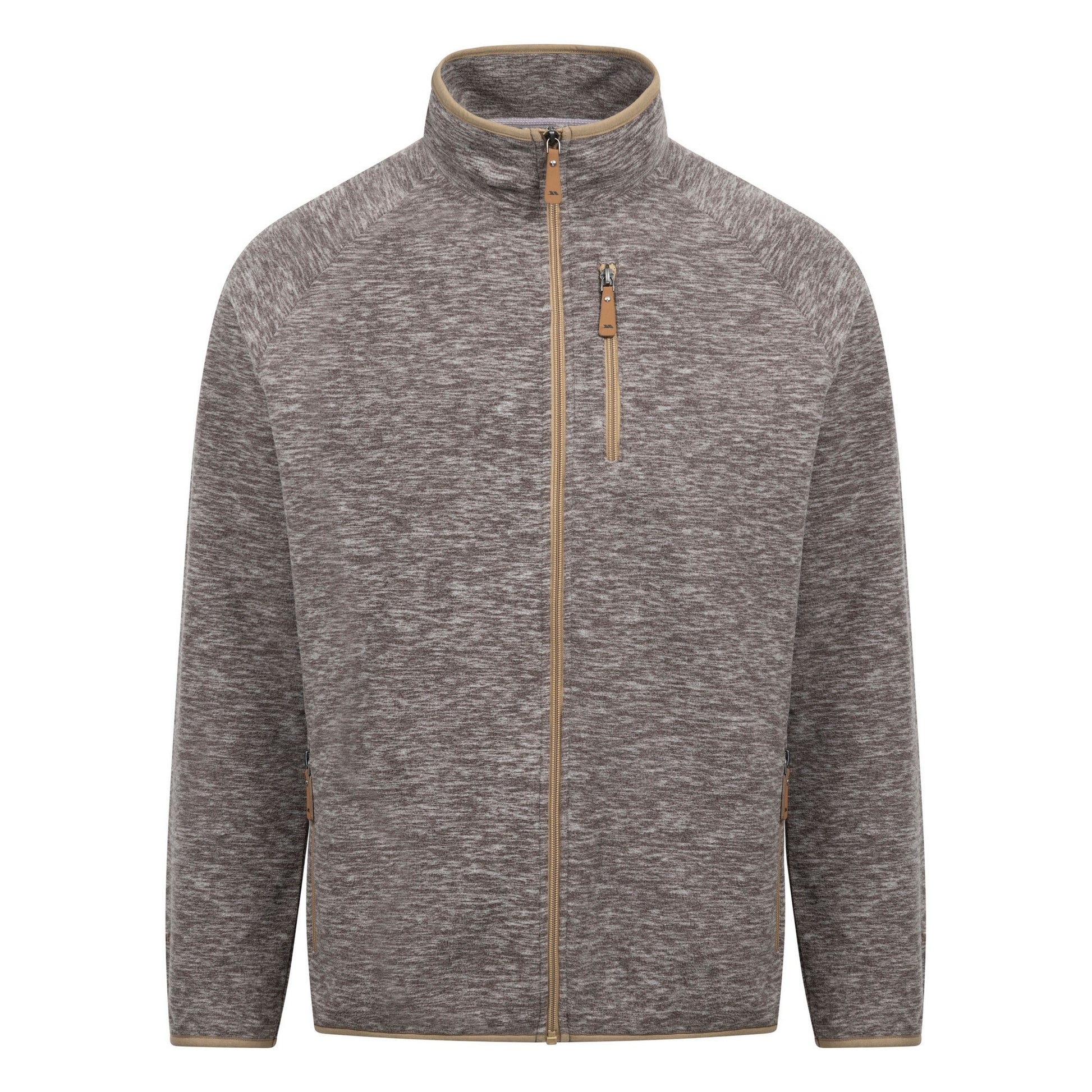 Grey Marl - Front - Trespass Mens Mitchie AT100 Fleece Jacket