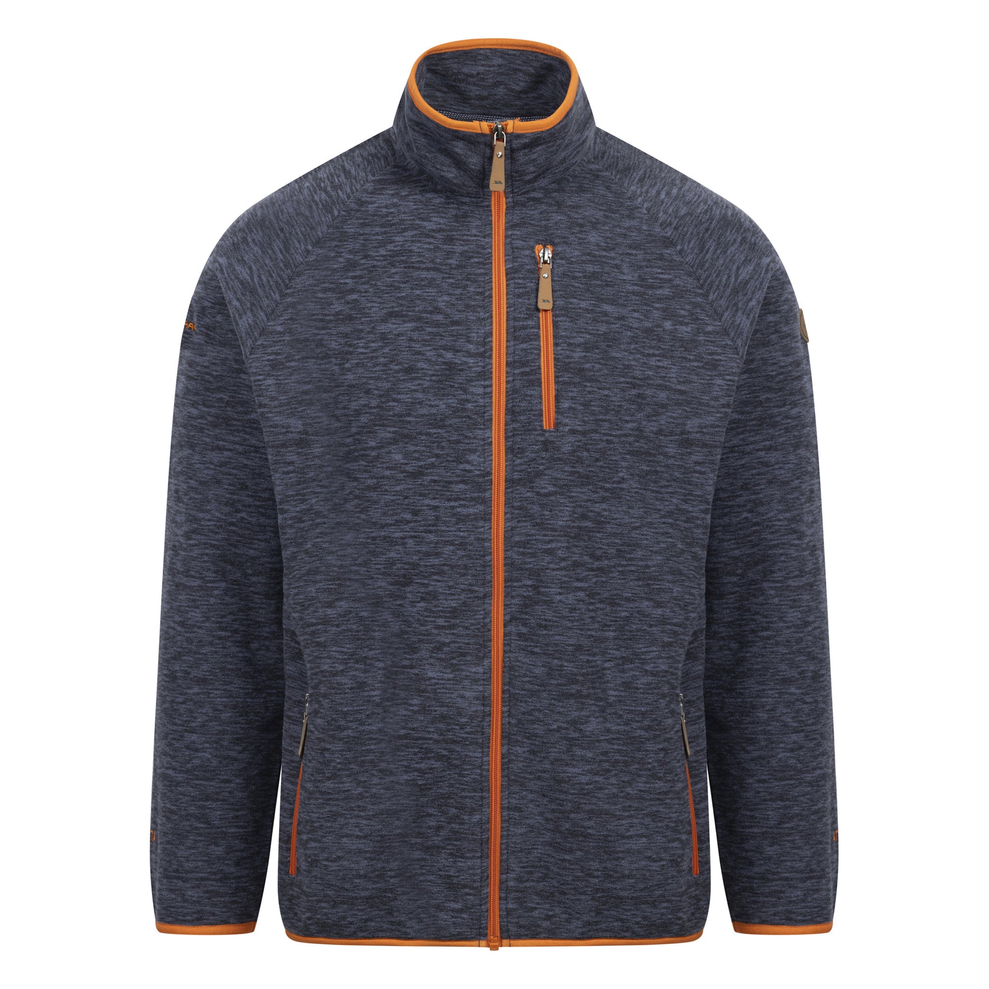 Navy - Front - Trespass Mens Mitchie AT100 Fleece Jacket