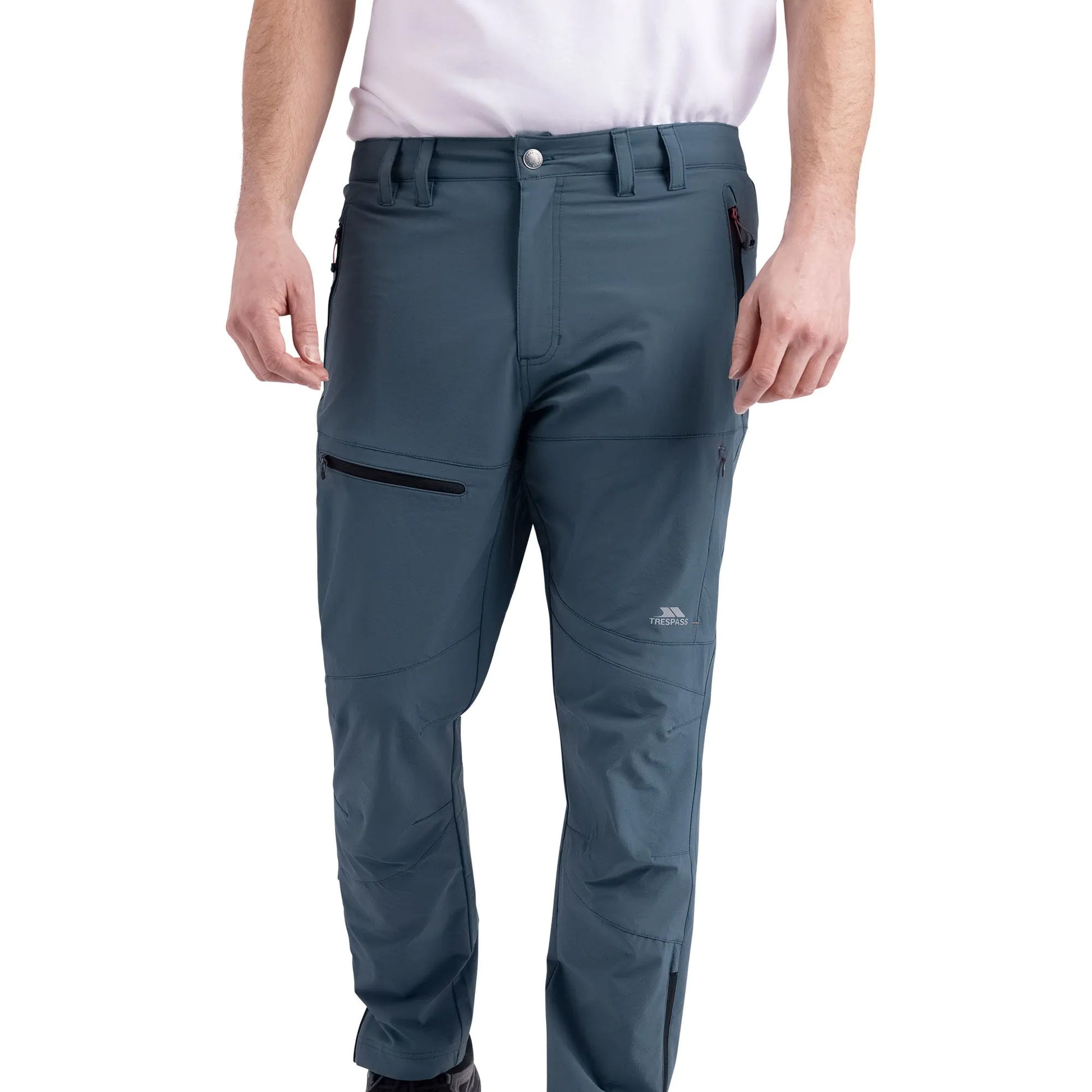 Dark Teal - Side - Trespass Mens Moordaars Adventure Trousers