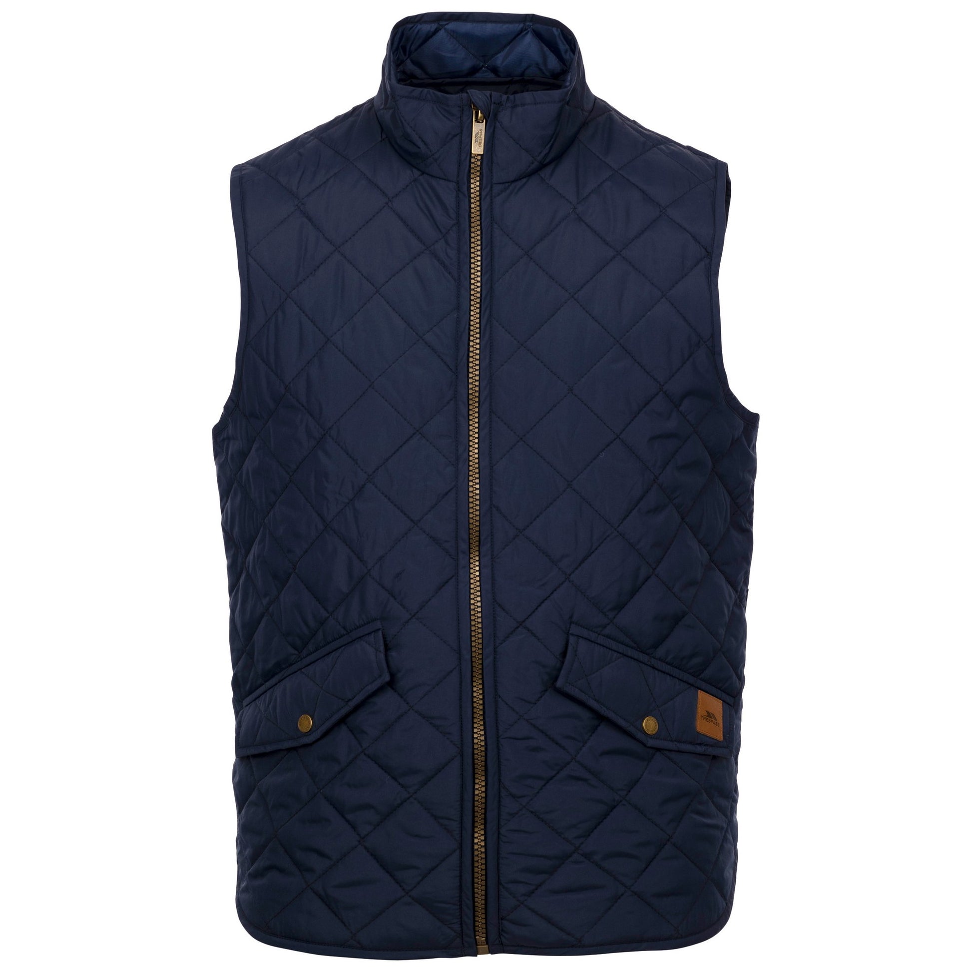 Navy - Front - Trespass Mens Dalaine Casual Gilet