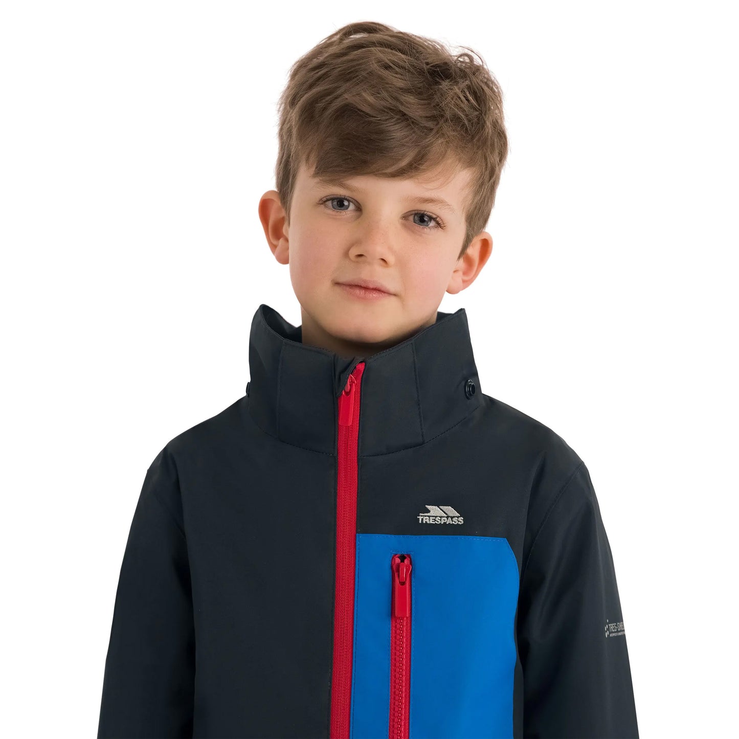 Navy - Pack Shot - Trespass Childrens-Kids Aleric Waterproof Jacket