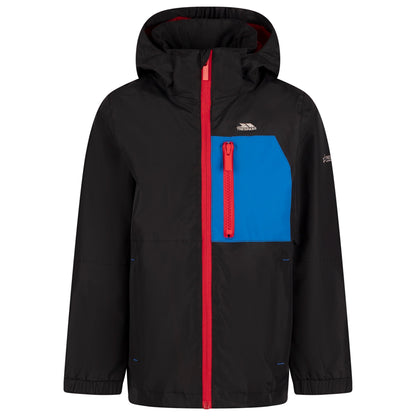 Navy - Front - Trespass Childrens-Kids Aleric Waterproof Jacket