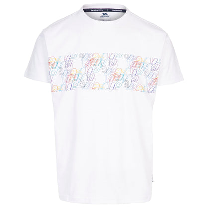 White - Front - Trespass Mens Kedleston T-Shirt