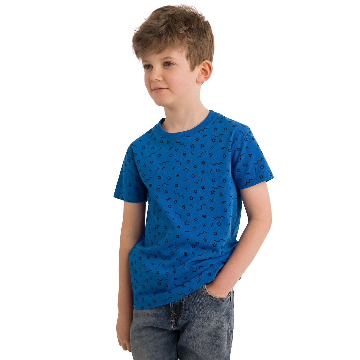 Blue - Pack Shot - Trespass Boys Ellwood T-Shirt