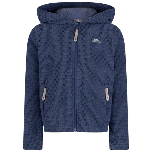 Blue Tone - Front - Trespass Childrens-Kids Everild AT200 Fleece Jacket