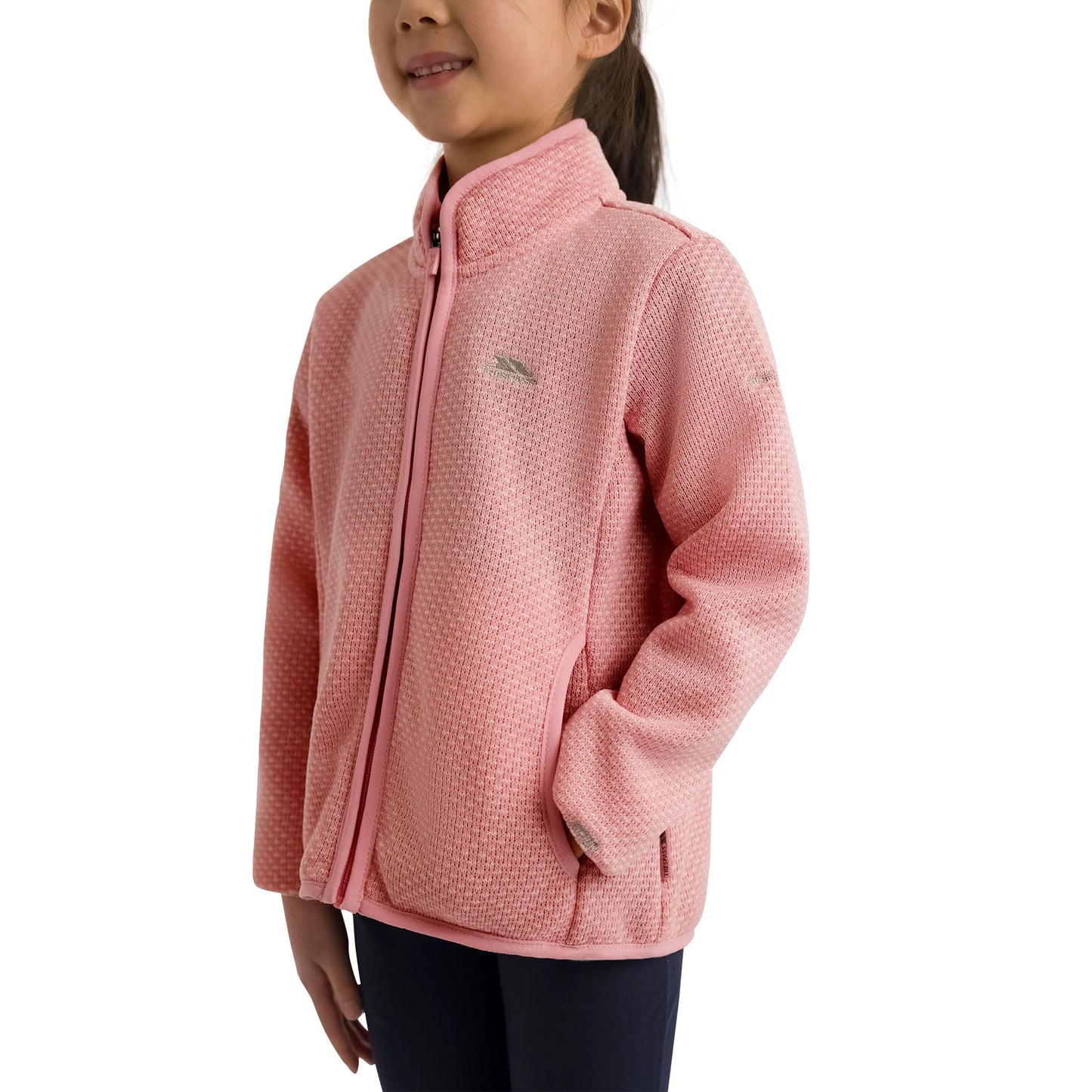 Baby Pink - Pack Shot - Trespass Childrens-Kids Ellbar AT300 Fleece Jacket