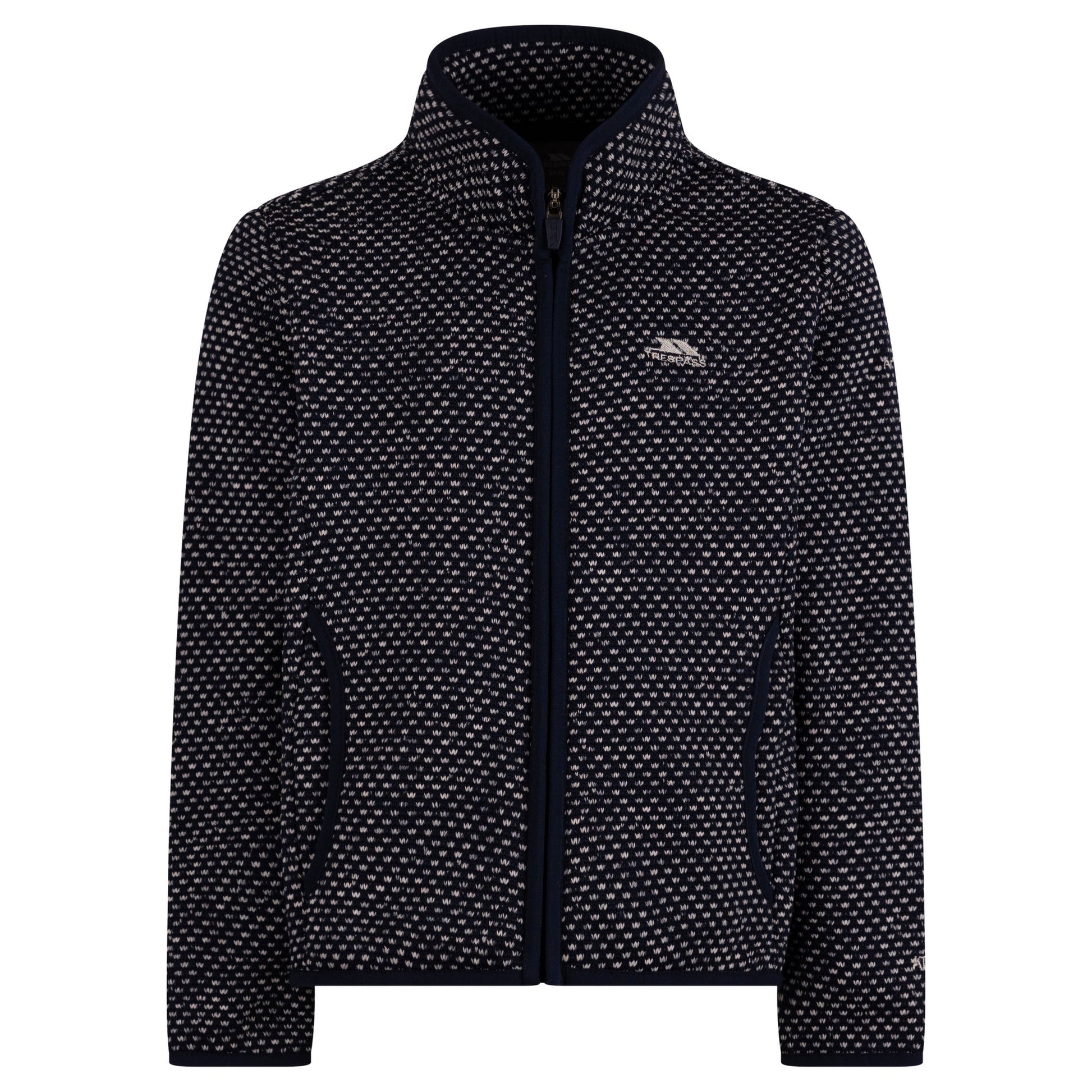 Navy - Front - Trespass Childrens-Kids Ellbar AT300 Fleece Jacket