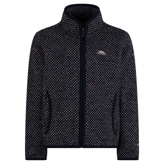 Navy - Front - Trespass Childrens-Kids Ellbar AT300 Fleece Jacket