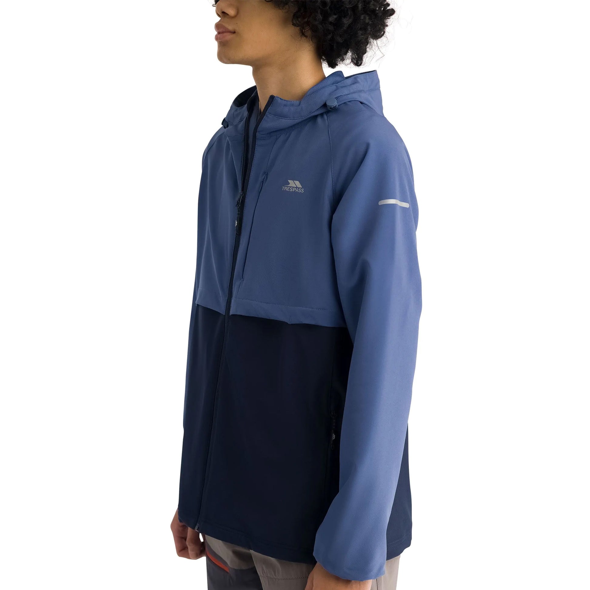 Coastal Blue - Pack Shot - Trespass Mens Noham Active Jacket
