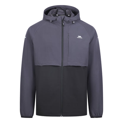 Dark Grey-Dark Grey Solid - Front - Trespass Mens Noham Active Jacket