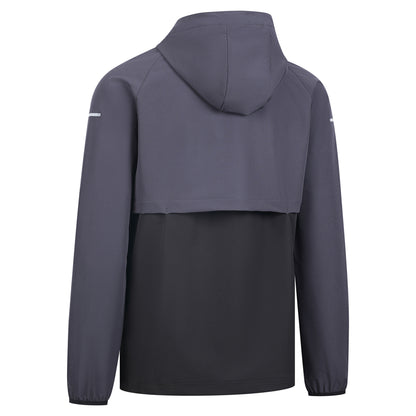 Dark Grey-Dark Grey Solid - Back - Trespass Mens Noham Active Jacket