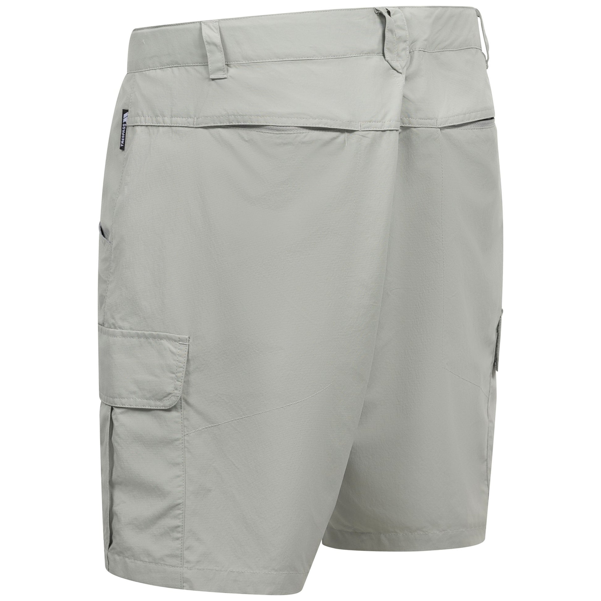 Stone Grey - Back - Trespass Mens Seumas Adventure Shorts