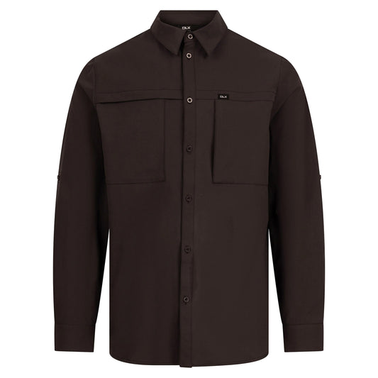 Dark Grey - Front - Trespass Mens Santiago DLX Shirt