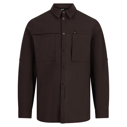 Dark Grey - Front - Trespass Mens Santiago DLX Shirt
