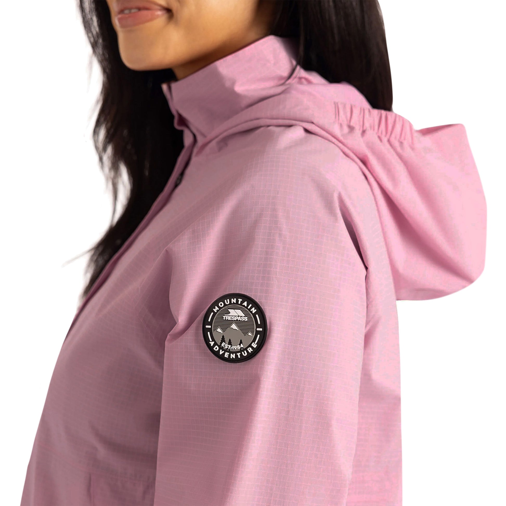 Carnation - Side - Trespass Womens-Ladies Erskine Waterproof Jacket