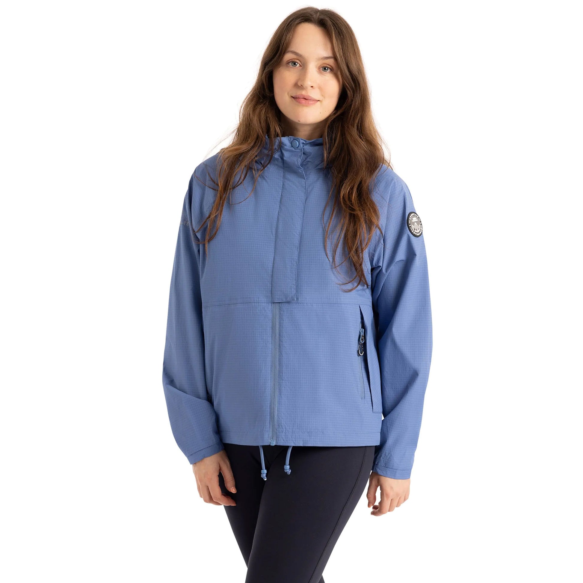 Coastal Blue - Side - Trespass Womens-Ladies Erskine Waterproof Jacket