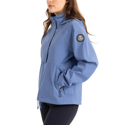 Coastal Blue - Pack Shot - Trespass Womens-Ladies Erskine Waterproof Jacket