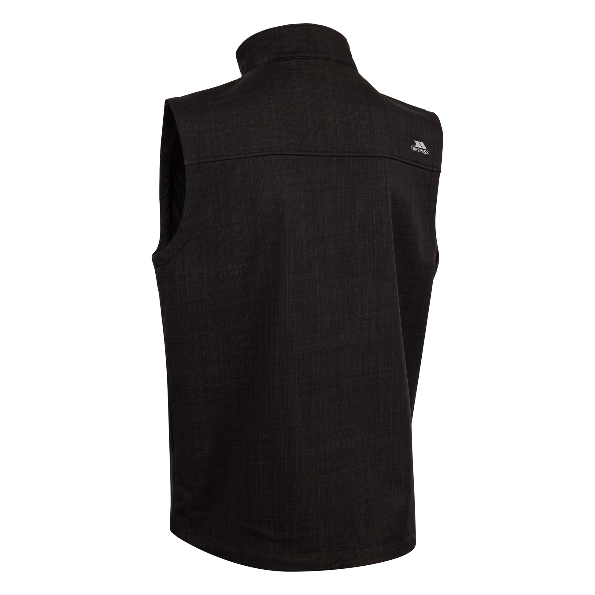 Black Marl - Back - Trespass Mens Baro TP50 Softshell Gilet