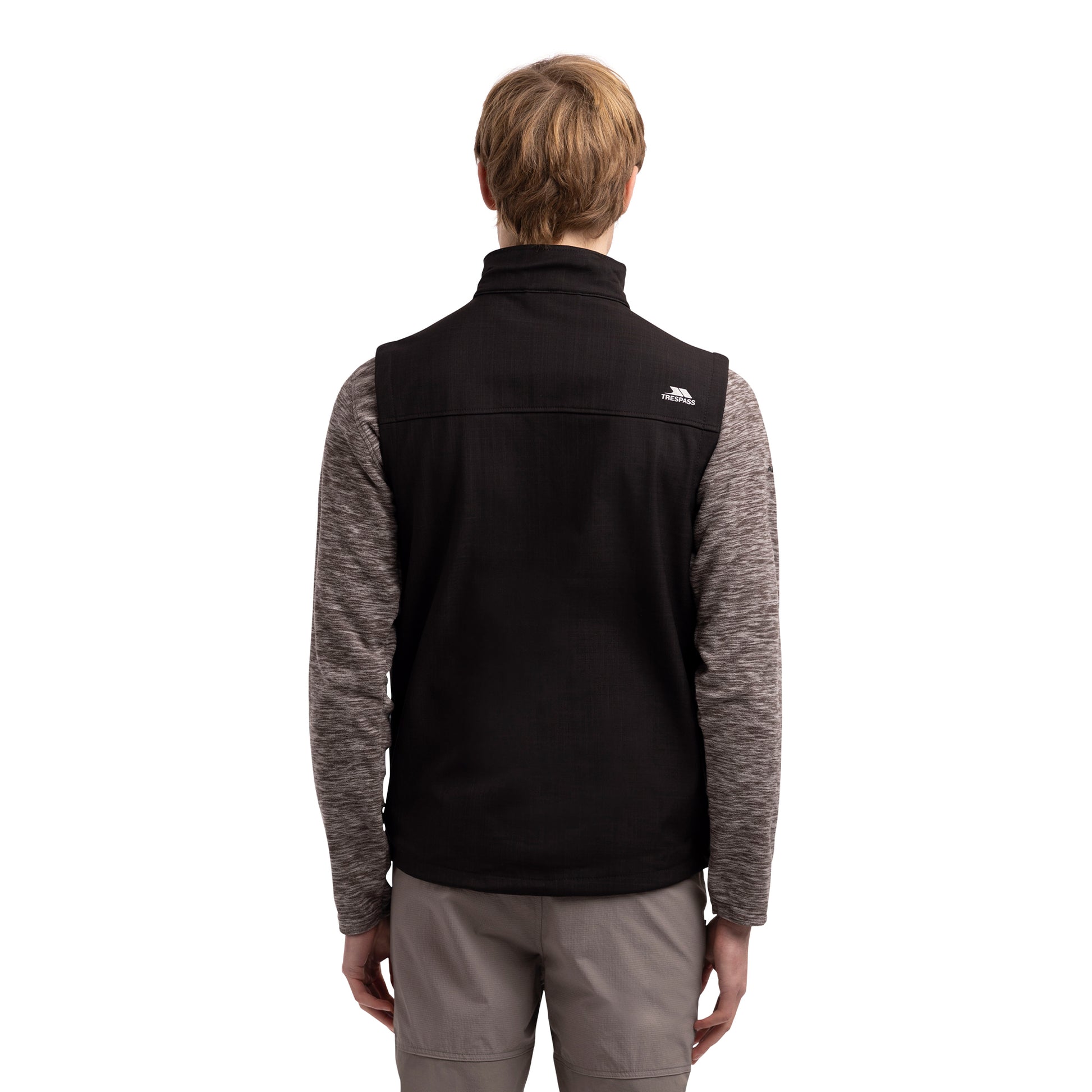 Black Marl - Lifestyle - Trespass Mens Baro TP50 Softshell Gilet