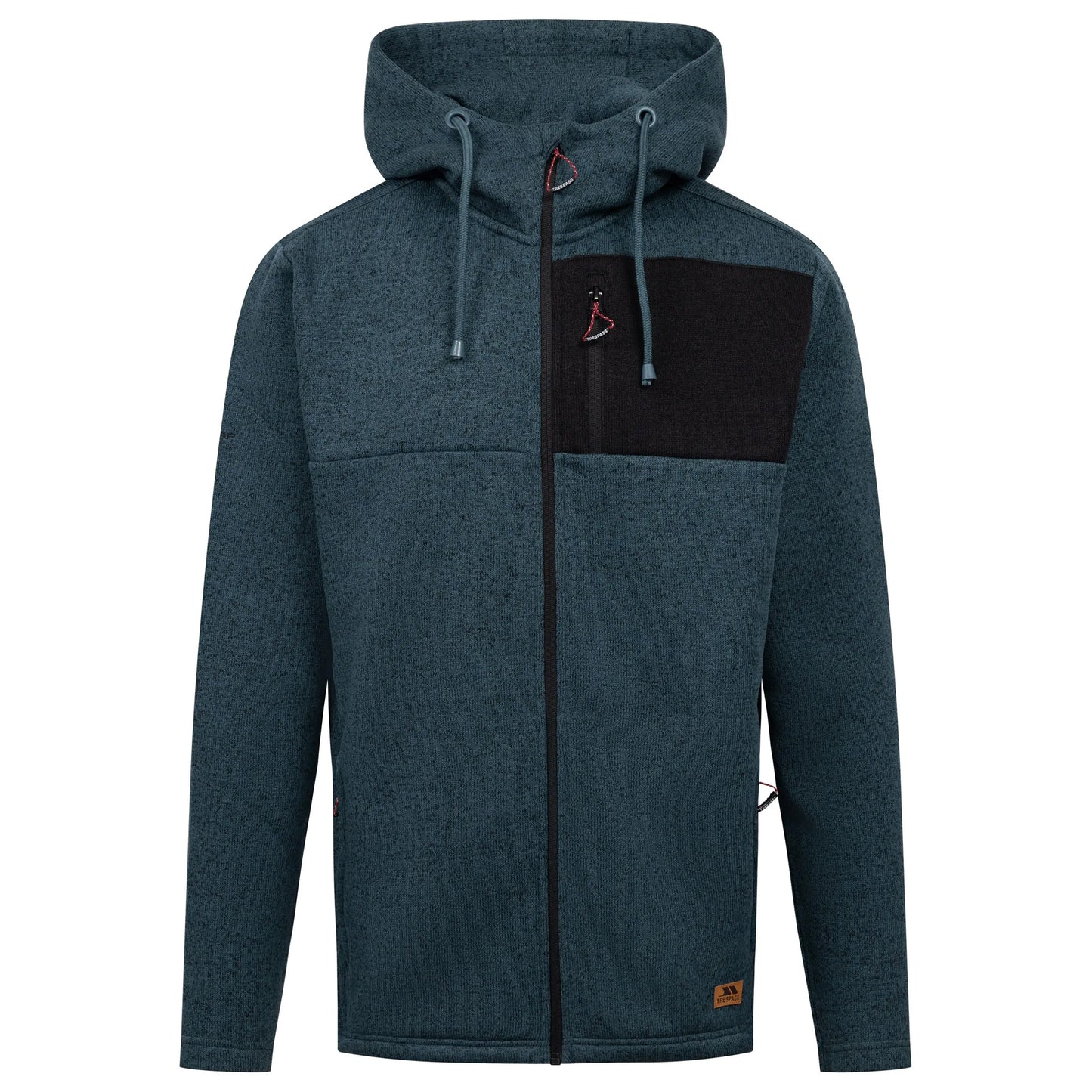 Dark Teal - Front - Trespass Mens Uig Fleece Jacket