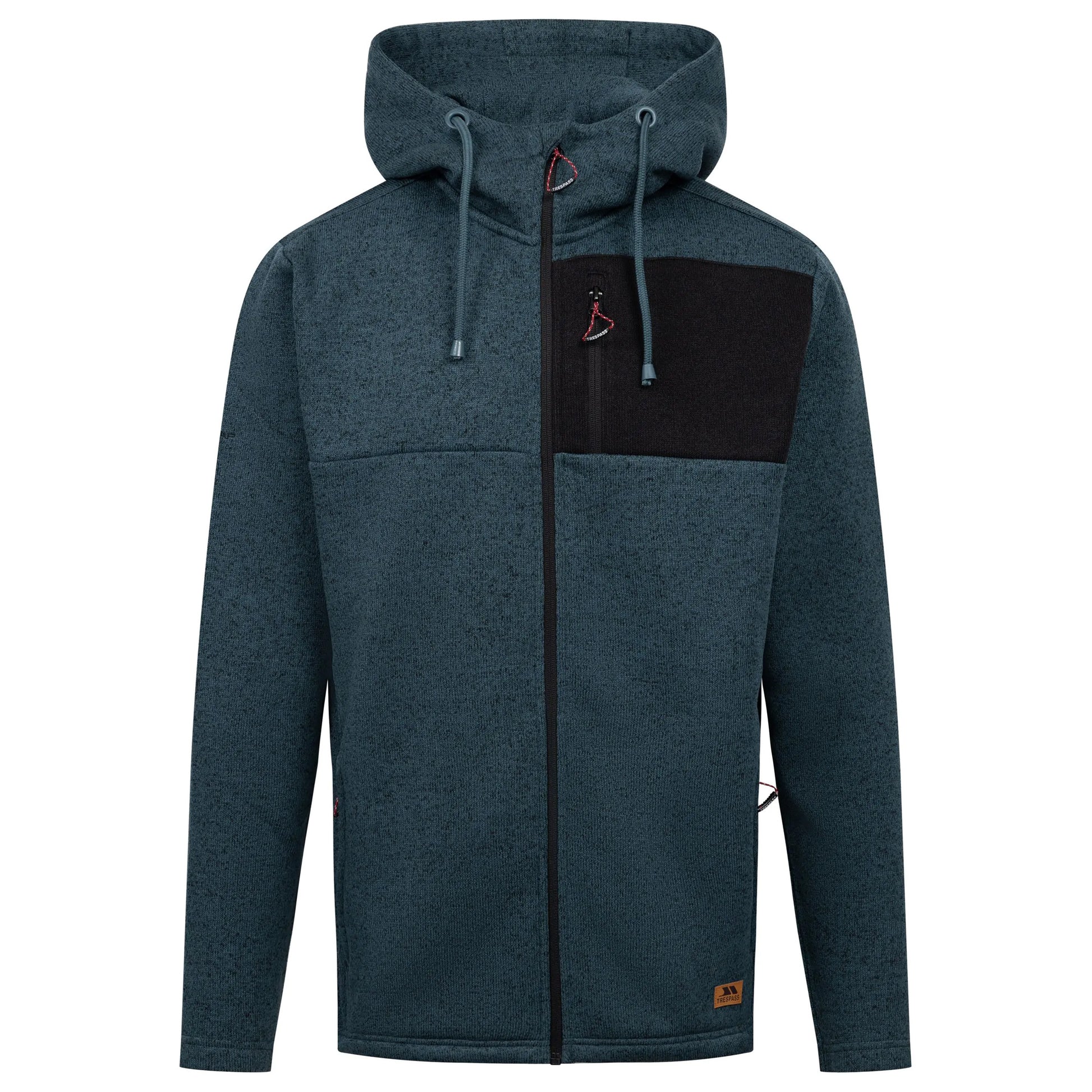 Dark Teal - Front - Trespass Mens Uig Fleece Jacket