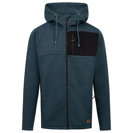 Dark Teal - Front - Trespass Mens Uig Fleece Jacket