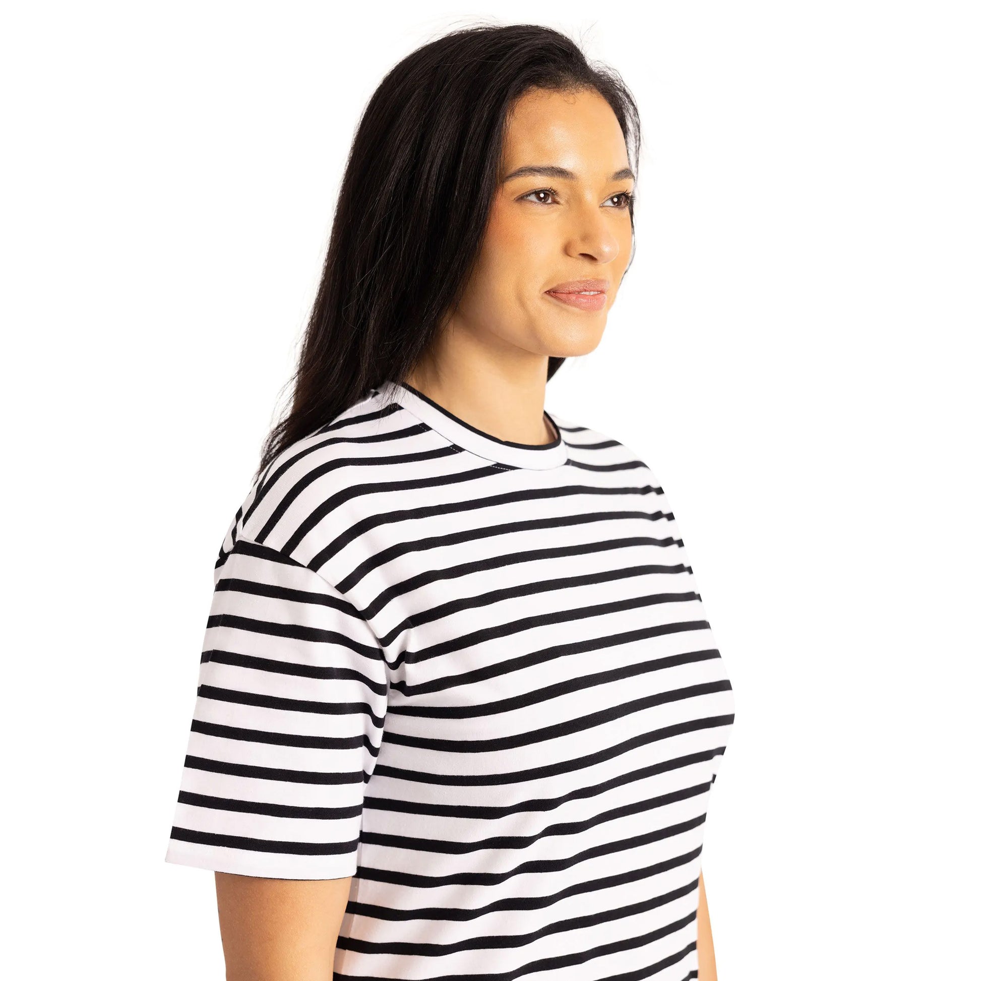 Black-White - Lifestyle - Trespass Womens-Ladies Elayna T-Shirt Dress