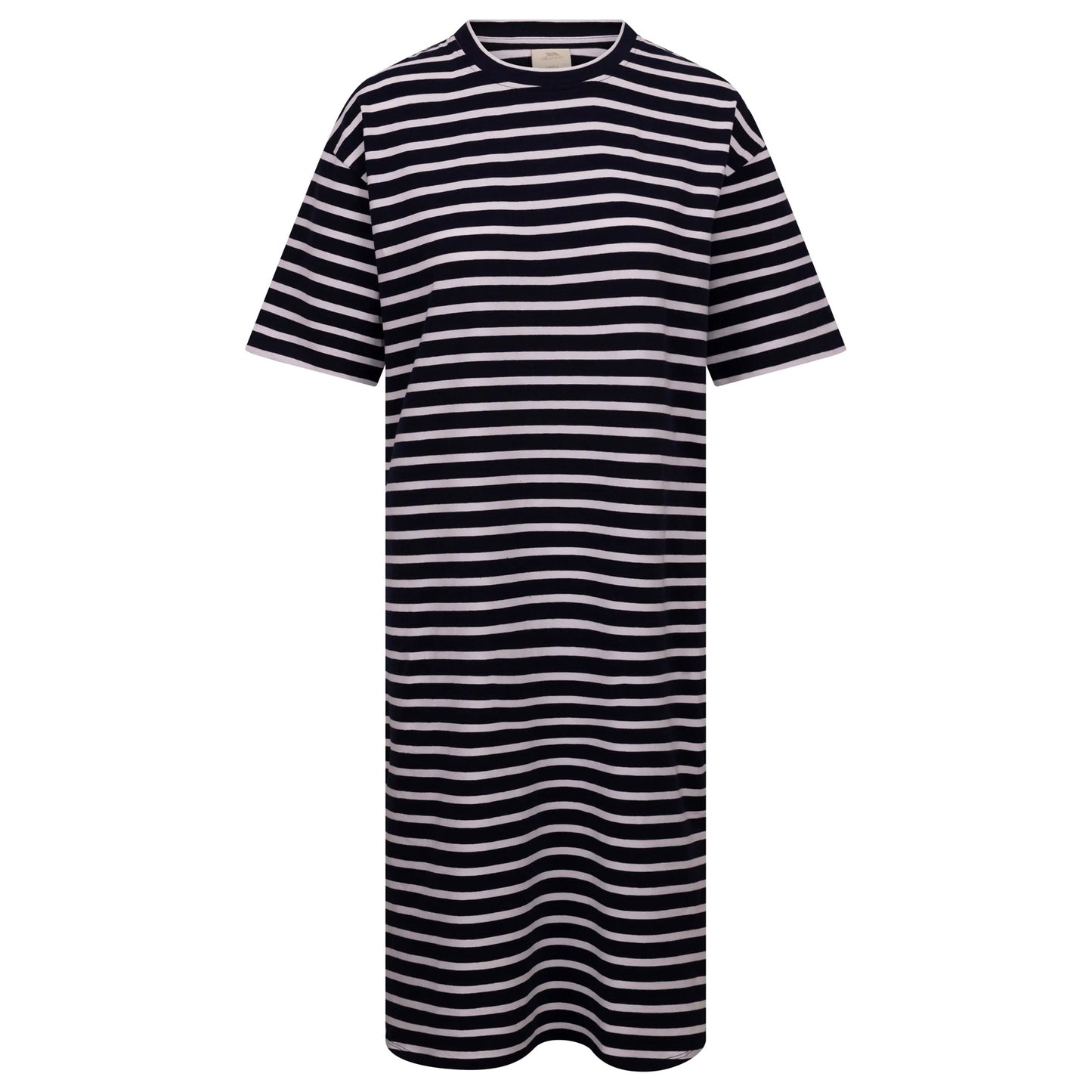 Navy-White - Front - Trespass Womens-Ladies Elayna T-Shirt Dress