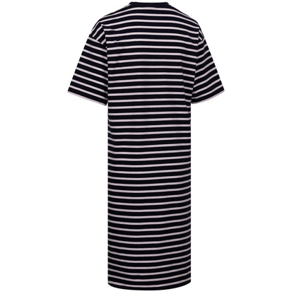 Navy-White - Back - Trespass Womens-Ladies Elayna T-Shirt Dress