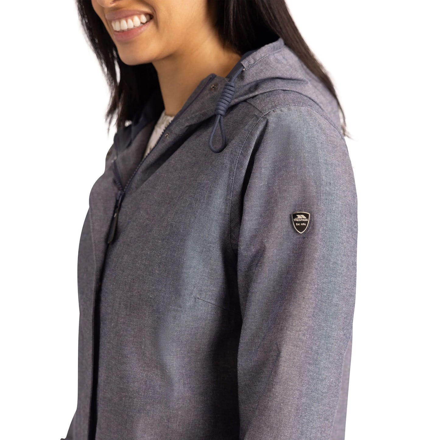 Navy - Lifestyle - Trespass Womens-Ladies Shiralee Waterproof Jacket