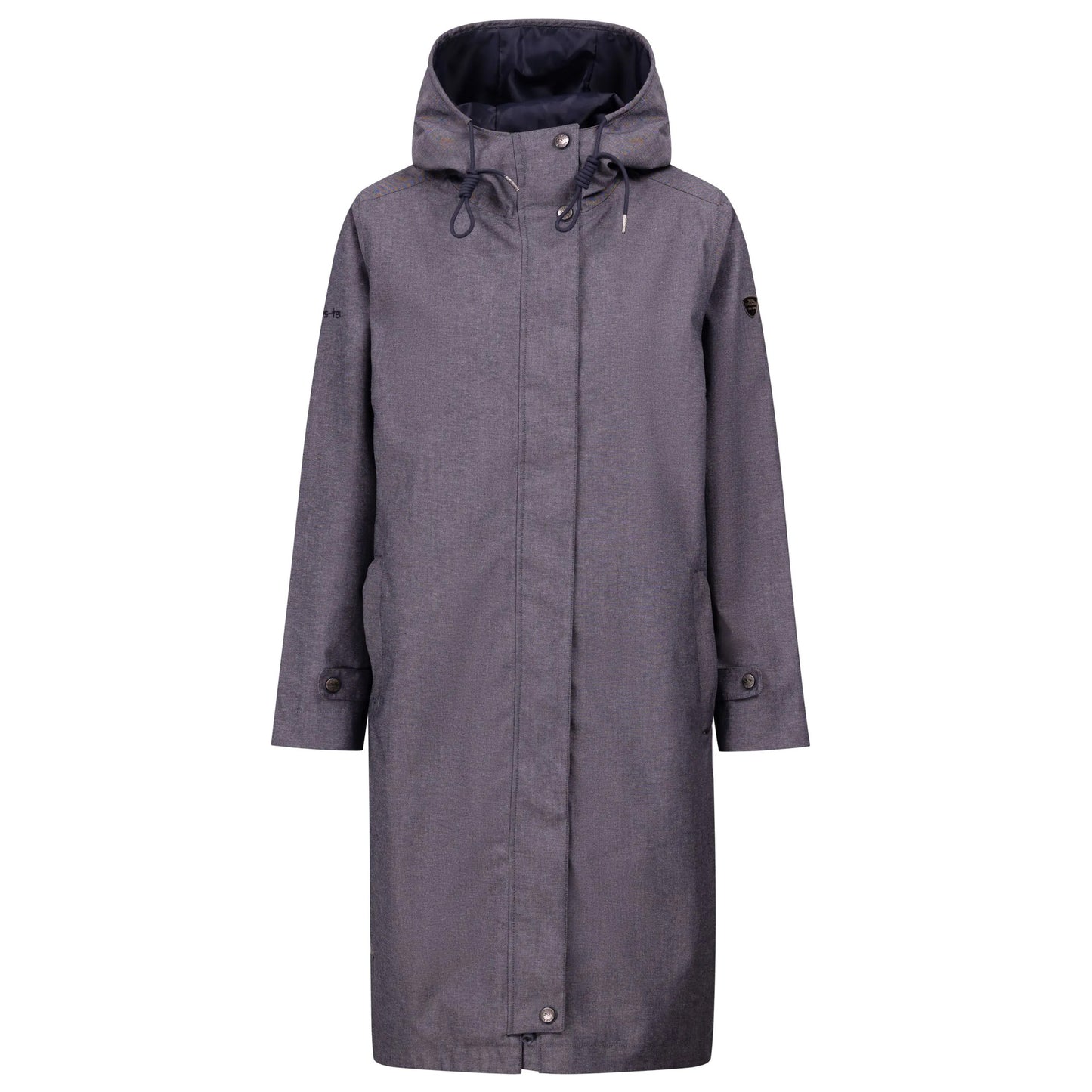 Navy - Front - Trespass Womens-Ladies Shiralee Waterproof Jacket
