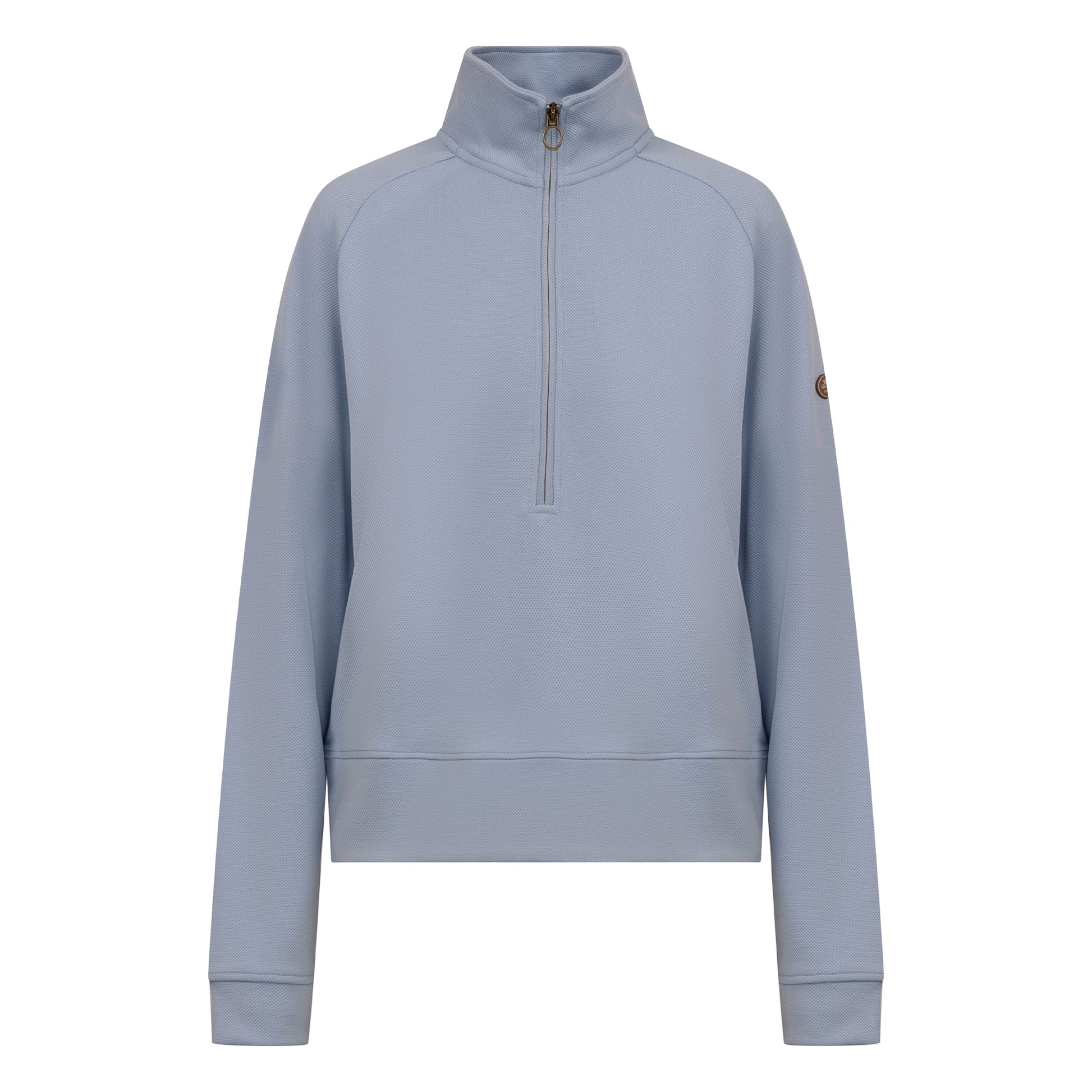 Blue Haze - Front - Trespass Womens-Ladies Pipa Quarter Zip Top