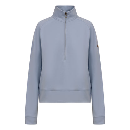 Blue Haze - Front - Trespass Womens-Ladies Pipa Quarter Zip Top