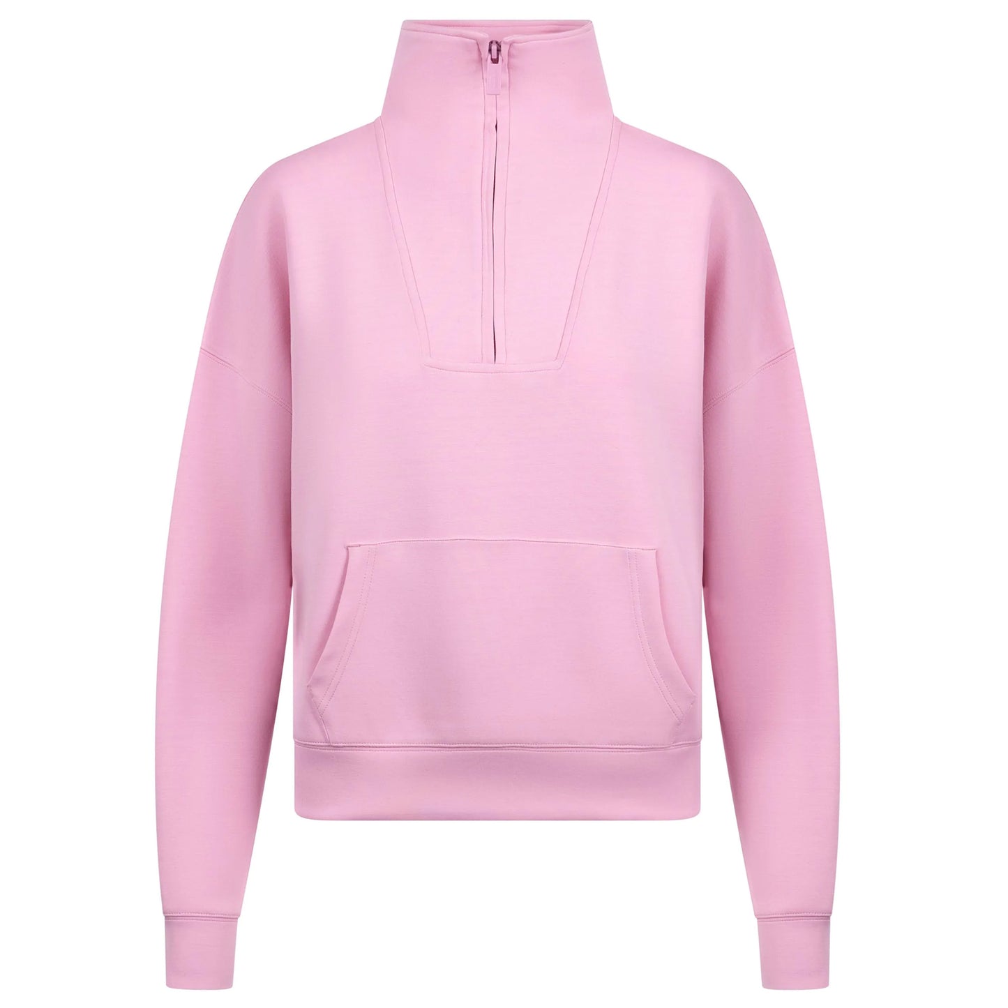 Carnation - Front - Trespass Womens-Ladies Jean Half Zip Sweatshirt