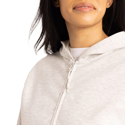 Grey Marl - Pack Shot - Trespass Womens-Ladies Sileas Active Full Zip Hoodie