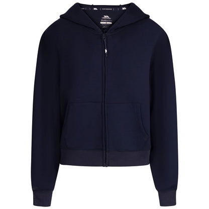 Navy - Front - Trespass Womens-Ladies Sileas Active Full Zip Hoodie