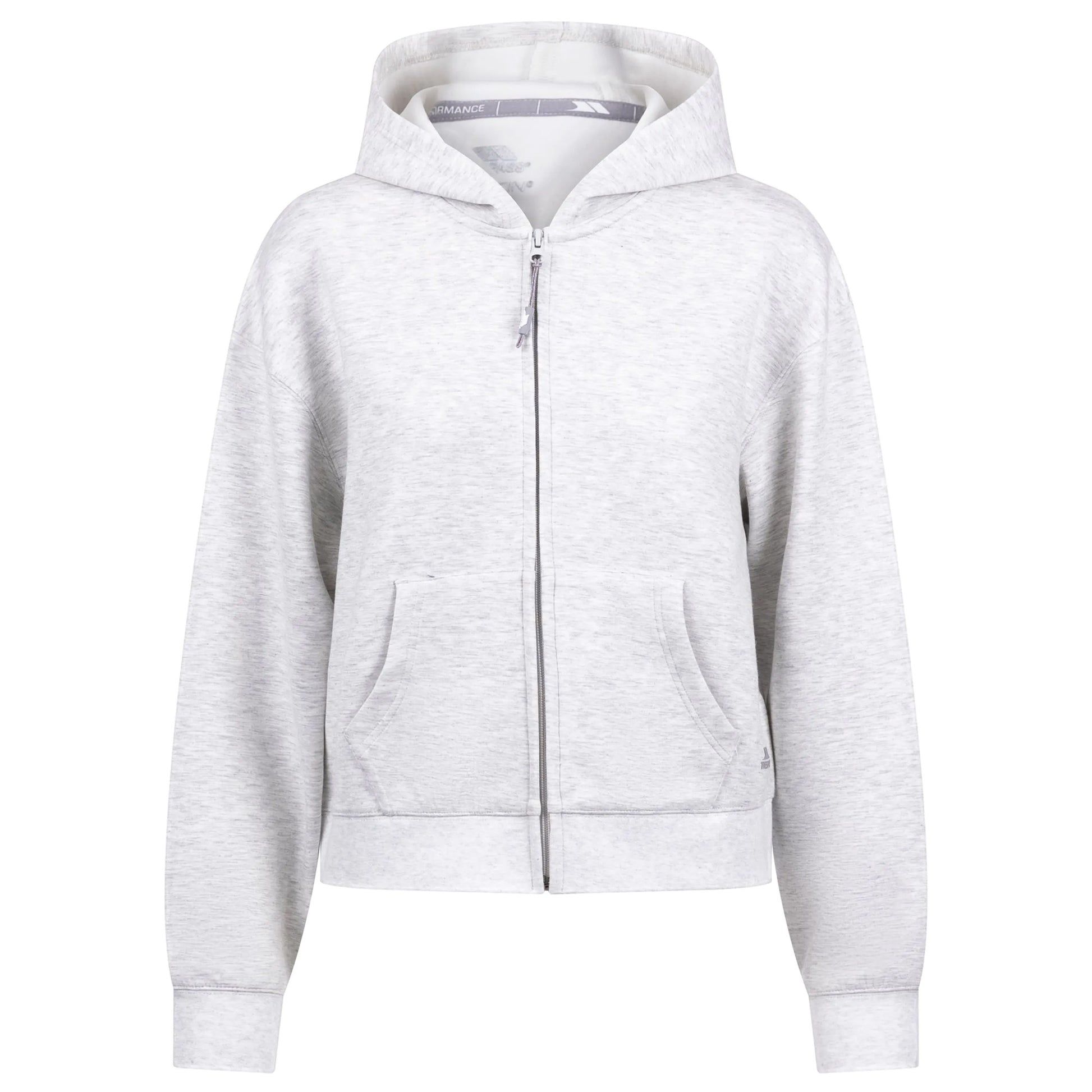 Grey Marl - Front - Trespass Womens-Ladies Sileas Active Full Zip Hoodie