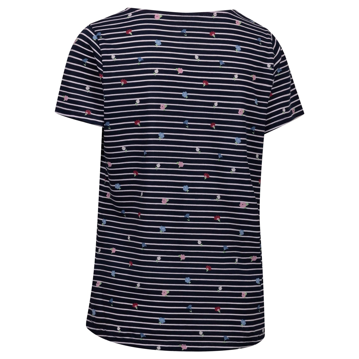 Navy - Back - Trespass Womens-Ladies Myla Printed Top