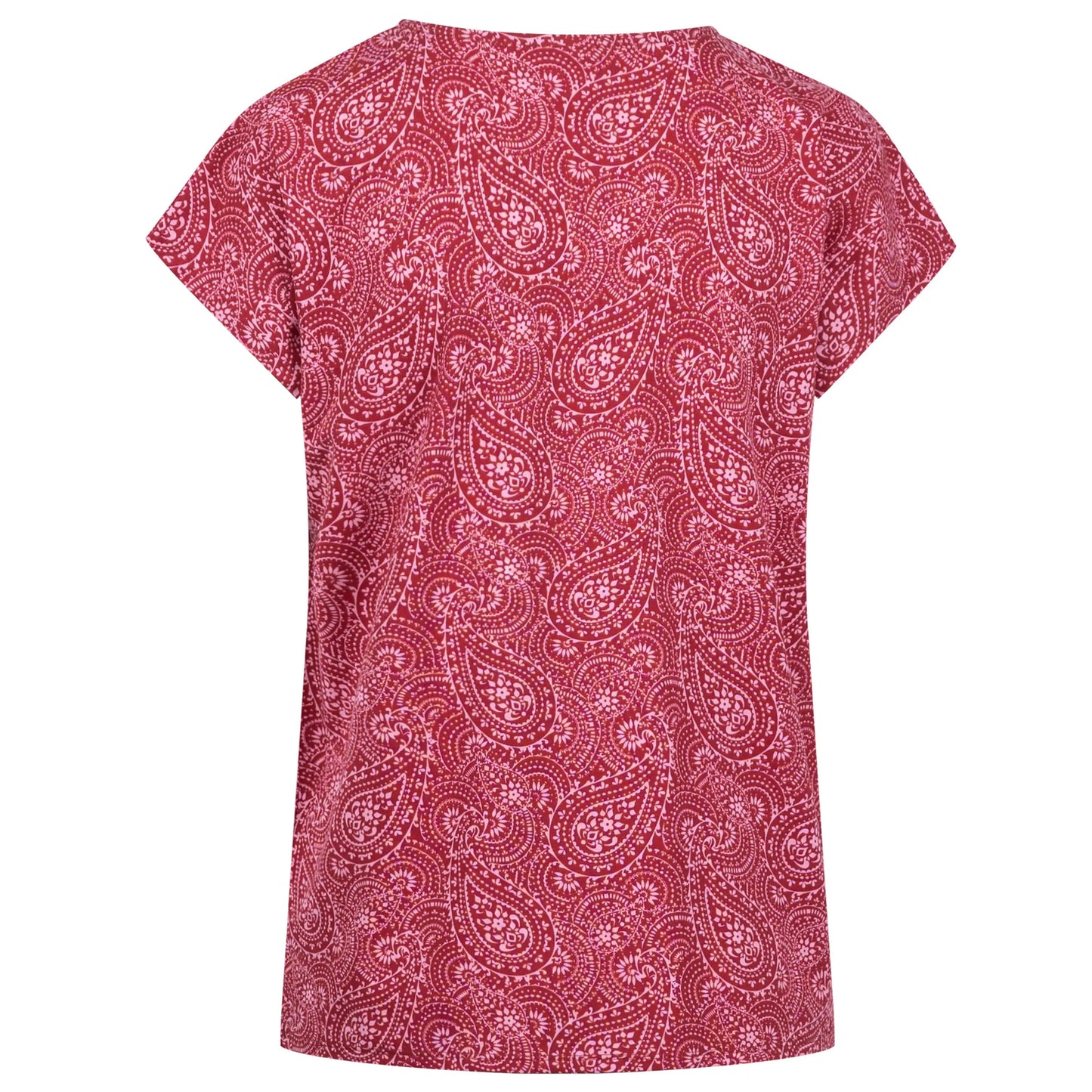 Claret - Back - Trespass Womens-Ladies Lucia Printed Top